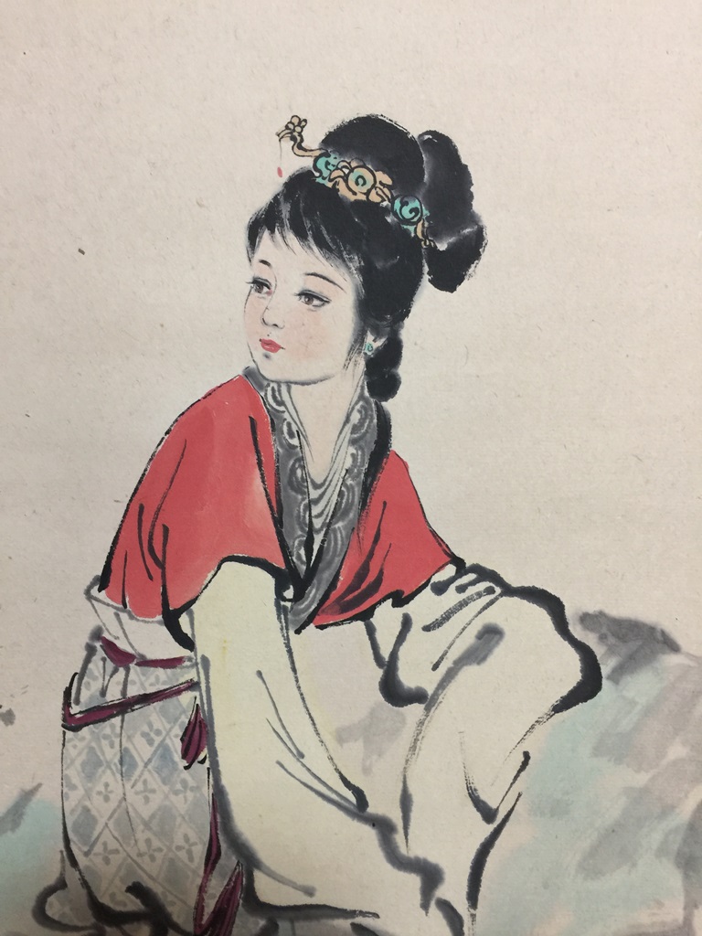 中国骨董その他】中国軸 美人画を買取り致しました。 | 骨董品高価買取