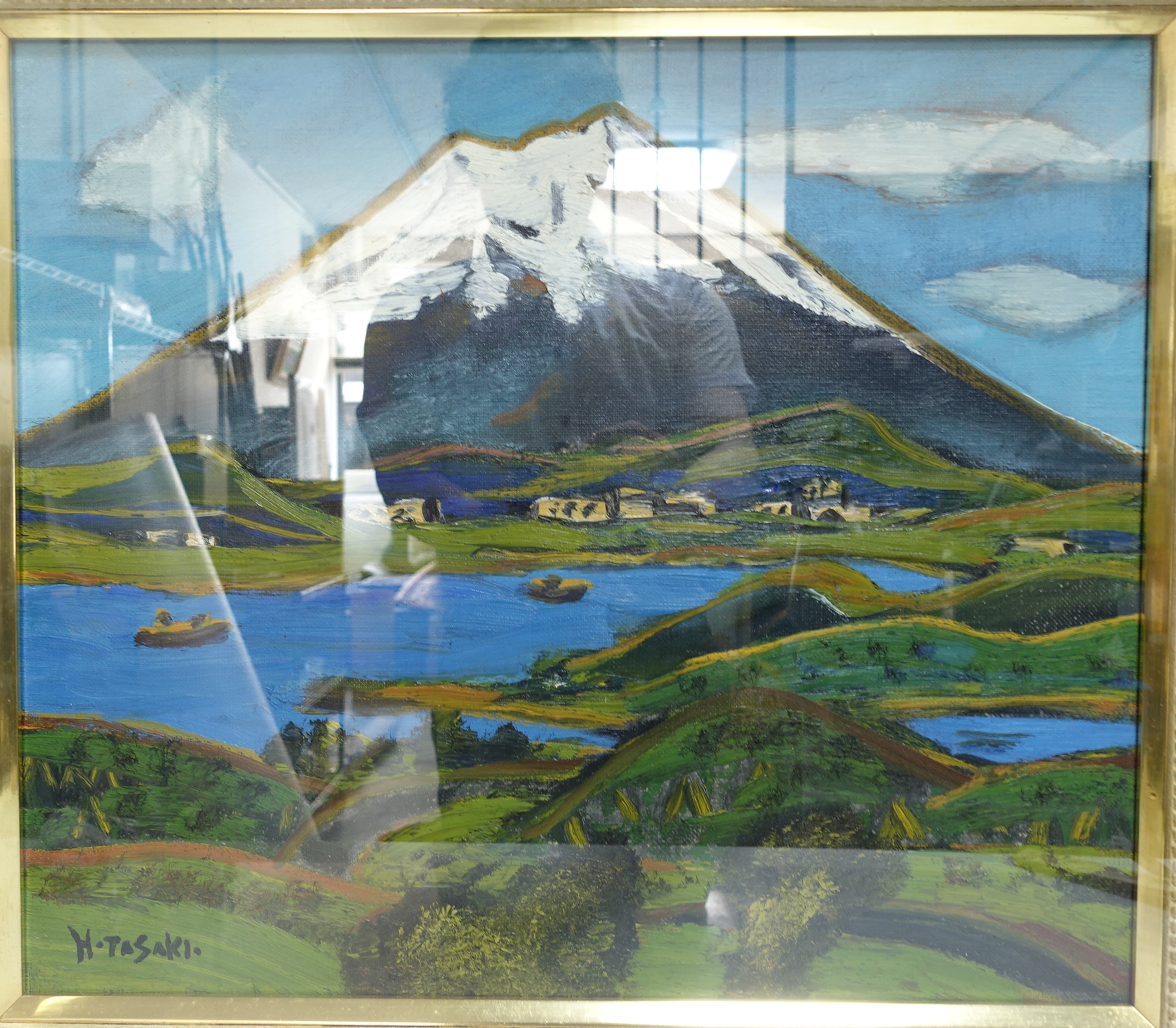 油彩画（日本）】田崎広助 「箱根の富士」を買取り致しました。 | 骨董