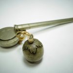 【硯・書道具】「柿堤柄杓矢立」を買取り致しました。