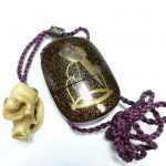 【印籠】 無銘「童子根付に金魚図象嵌」を買取致しました。