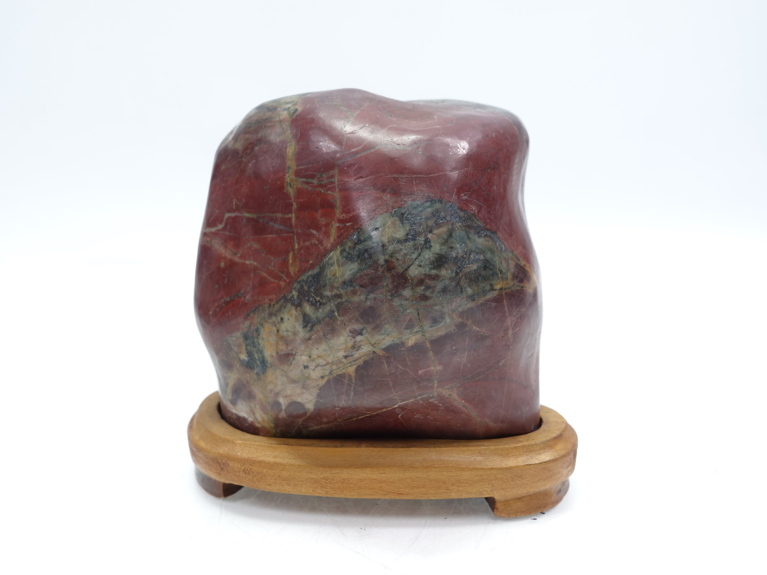 赤玉石　赤石　ビクトリーストーン　V字石　岩石　鑑賞石　かわいいレッドストーン