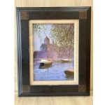 【絵画・油彩画】藤祥州「新緑のアムステルダム」